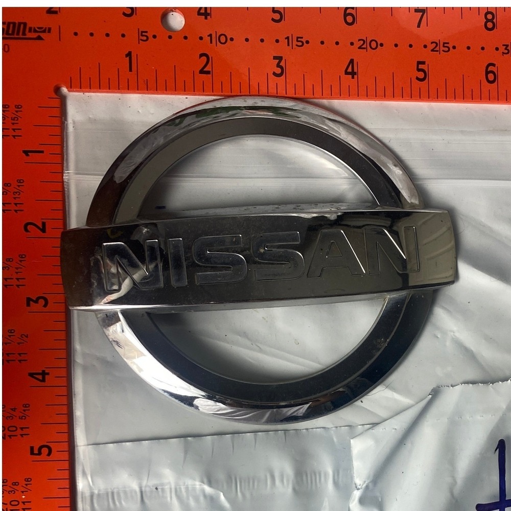 Nissan Chrome Front Grille Emblem Logo Badge 4.5 Inch Round